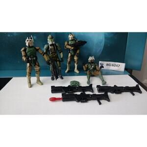 Star Wars ROTS Clone Trooper Bundle – AT‑RT Drivers & Commander Gree – 4‑Fig Lot